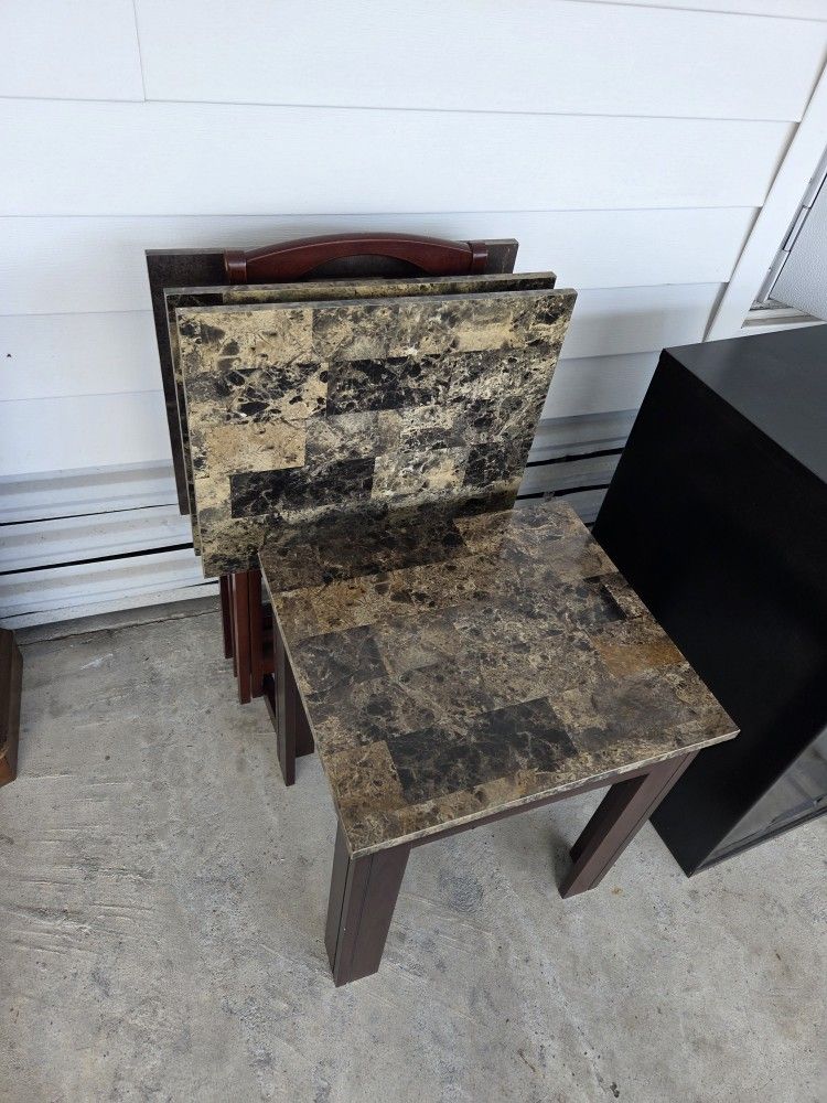 End Table And TV Trays