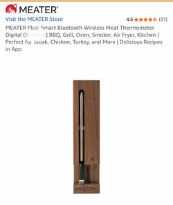 Smart Bluetooth Wireless Meat Thermometer Digital BBQ, Grill, Oven, Smoker, Air Fryer, Kitchen | Perfect for Steak, Chicken, Turkey, and More | Delici
