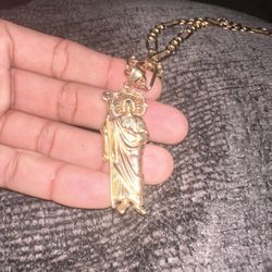 14k Gold Chain And 14kpendant 