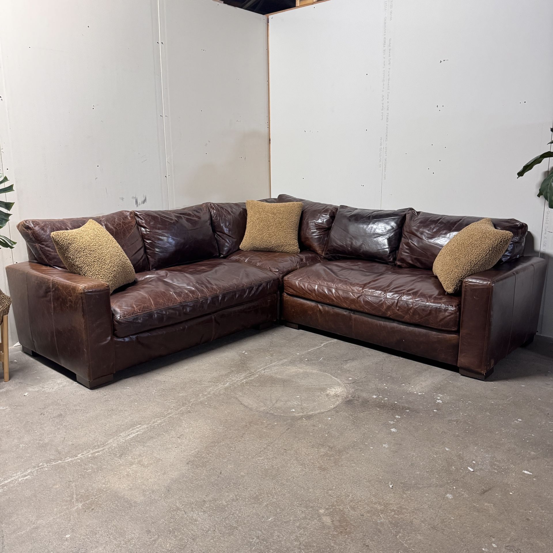 Rh Restoration Hardware Maxwell Sectional Couch Sofa