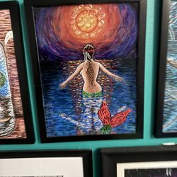 A Mermaid- an original 3D painting