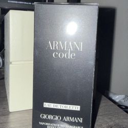 Armani Code EDT 2.7oz Brand New 