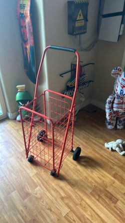 Laundry or shopping cart  20x13x11 basket red