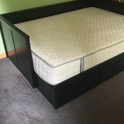Black Wood Daybed- Brand New