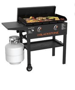 28" Flat Top Grill with Hard Cover