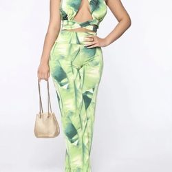 Tropic Night Pant Set Size Medium
