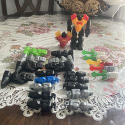 Robot toys with a piece of parts