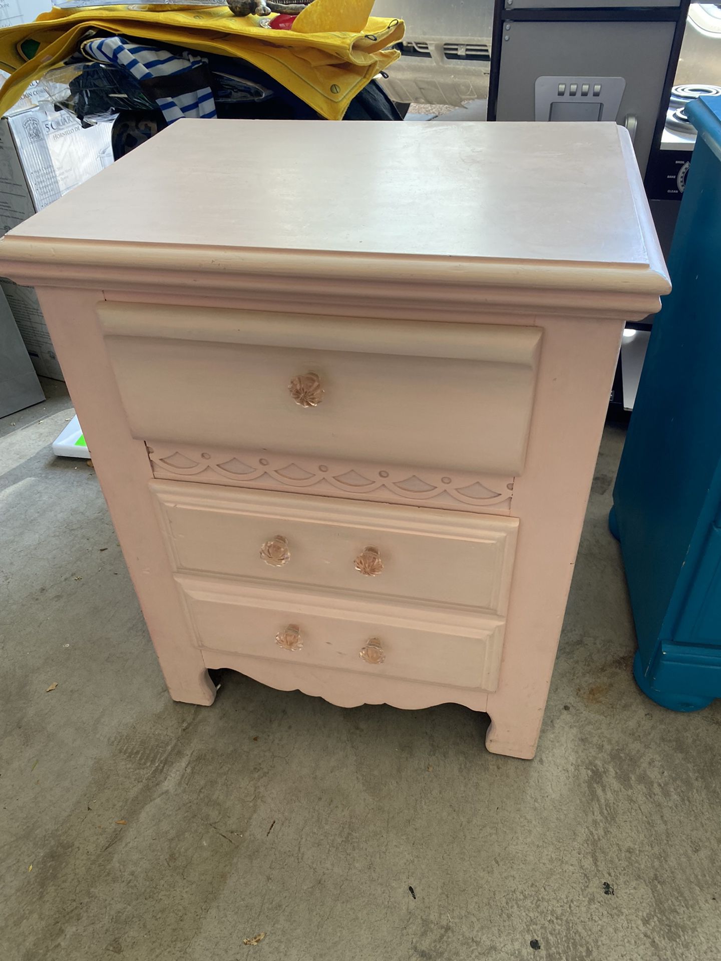 Baby Pink end table 