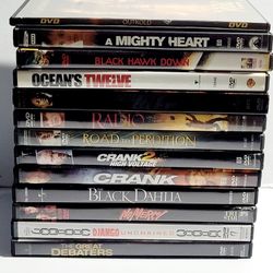 (Lot Of 13) Bundle Assorted DVDs Movies Titles Action/Dramas/Similar Genres In Good condition. 
#1. Crank 2 : High Voltage. Jason Statham and Amy Smar