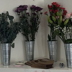 Decorative Metal Vases 
