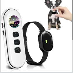 Collar de choque para perros ultra pequeño, ultraligero y delgado, con control remoto de 1300 pies, diseñado para perros pequeños de 5 a 15 libras y p