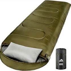 0 Degree Winter Sleeping Bag for Adults Kids with Pillow, Cold Weather Sleeping Bag for 4 Season Camping Hiking Backpacking Sleeping Bags