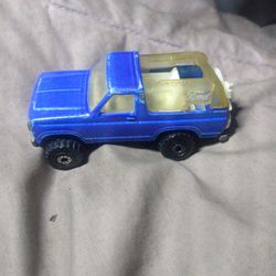 1980 Vintage Hot Wheels Ford Bronco Die-cast Blue 