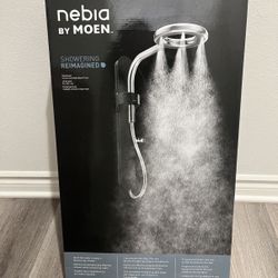 Moen N207R0BLC Spa Shower Rainshower, Matte Black/Chrome, shower head & hose, shower system