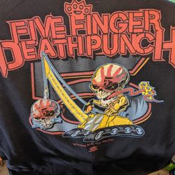 Rare Five Finger Death Punch Wrecking Sh#t Since Day One Concert T-shirt