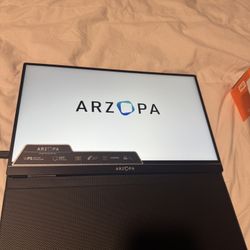 ARZOPA Portable Monitor, 15.6'' 1080P FHD Laptop Monitor USB C HDMI Computer Display HDR Eye Care External Screen w/Smart Cover for Mac Phone Xbox Swi