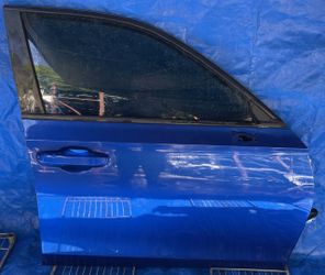 HONDA CIVIC FRONT RIGHT PASSENGER SIDE DOOR ASSEMBLY BLUE 22-24