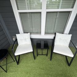 3 Set Patio Furniture, Beige Color 