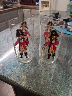 Captain Crook collector series glasses vintage 
