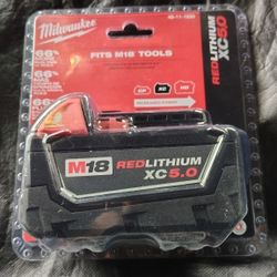 Milwaukee Red Lithium XC 5.0 AH M18 Battery