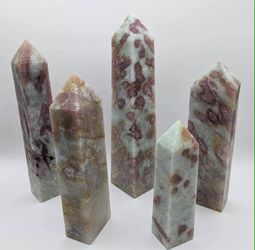 Pink Amethyst Crystal Towers