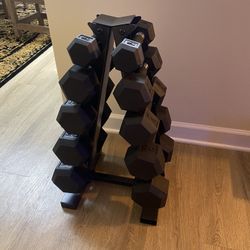 Standing Rack Of Dumbbell 