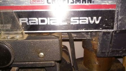 Craftsman radial arm saw