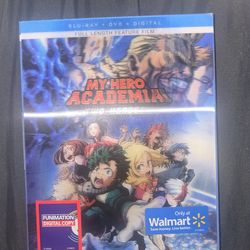 My hero academia two heroes blueray