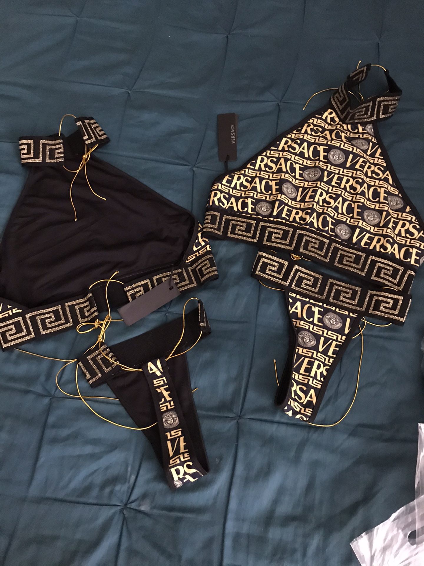 Fabulous XL Versace Two-piece Bikini Authentic 