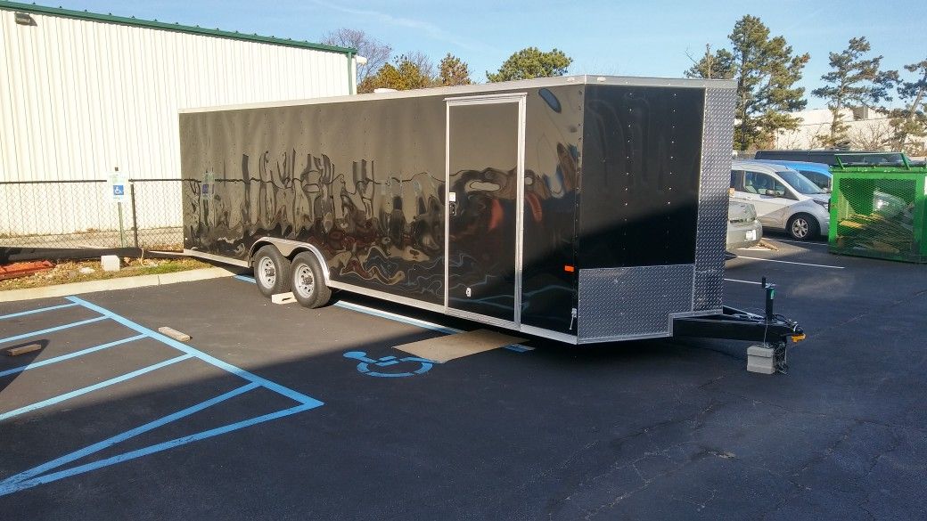 20' 24' 28' 30' Vnose Aluminum Enclosed Trailers