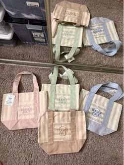 Trader Joe’s mini striped tote bags