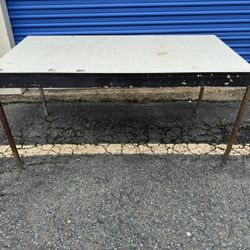 5’ Laminate Metal Work Table
