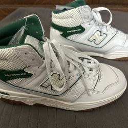 *NEW* New Balance aime leondore 650 Ortholite mid/high top sneakers white and green Men’s size 8