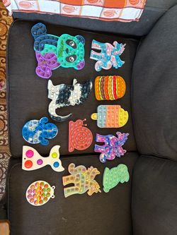 Lot of Sensory Pop It Fidget Toys