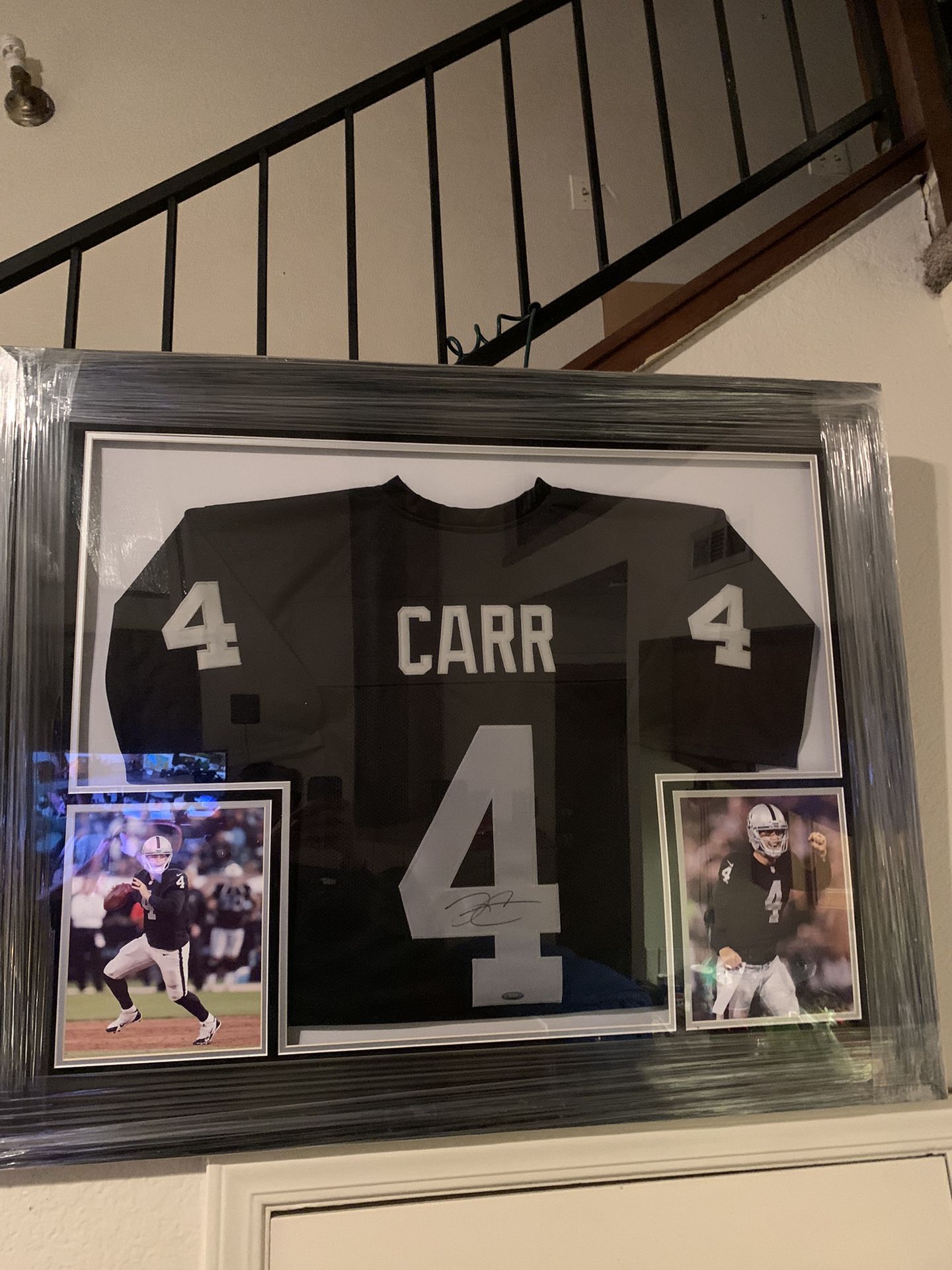 Raiders Derek Carr Signed Jersey And Photos