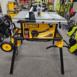 DEWALT 15 Amp Corded 10 in. Job Site Table Saw with Rolling Stand