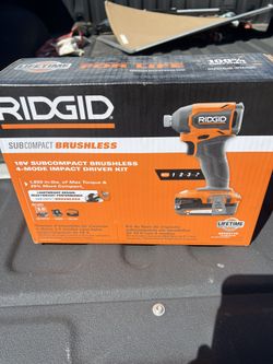 Rigid 18v Brushless impact driver kit