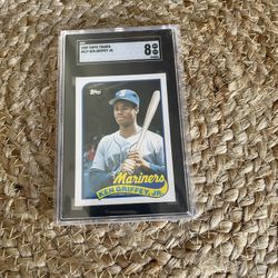 Ken Griffey Jr Rookie SGC 8