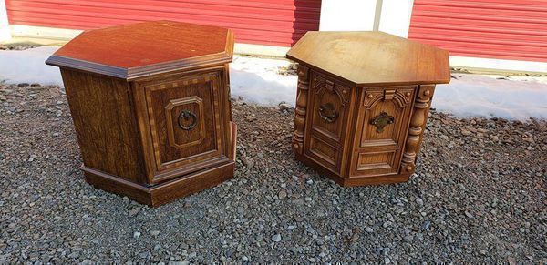 Pair of Octagon End Tables (If it's listed it is still available)