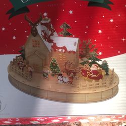 Christmas Wooden Puzzle With LED