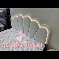 Queen Size Bed Frame With Pillow Top Mattress Included 