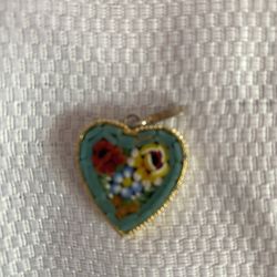 Italian Mosaic Heart Pendant