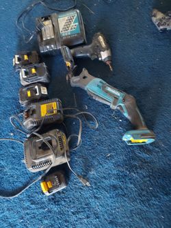 Power tools with batteries