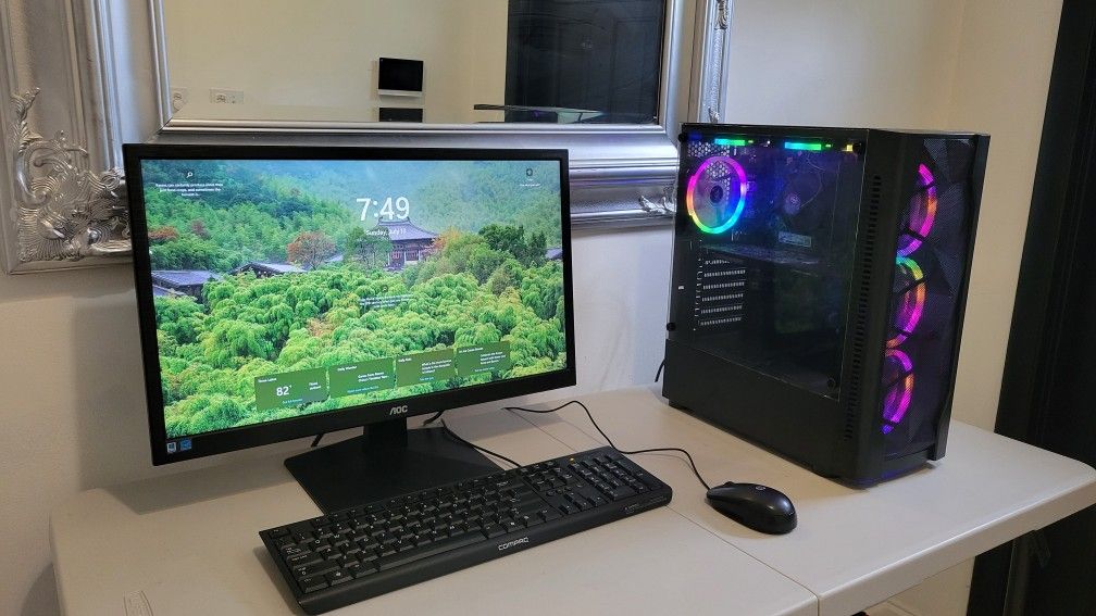 Computer Desktop Asus, INTEL QUADCORE i5-7500@ 3.40GHz,16GB DDR4, MVME-M2 256GB SSD, 960Gb SSD. W11Pro