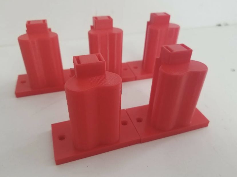 5 Pack 3D Printed Tool Holder Made For Milwaukee M12 Tools Red