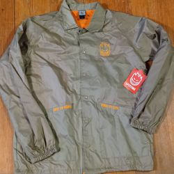 New Tags Men's Spitfire Size Large Bighead Stitched Windbreaker Jacket Coat