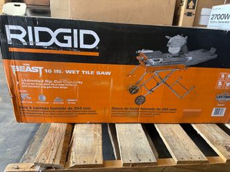 Ridgid the beast wet tile saw