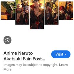 Poster Painting On Canvas 5 PC Set Still In Plastic 