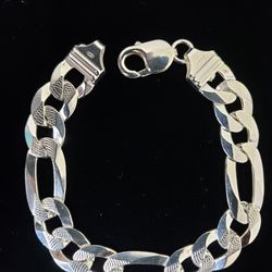 Sterling Silver Figaro Design Bracelet
