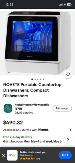 Countertop dish washer